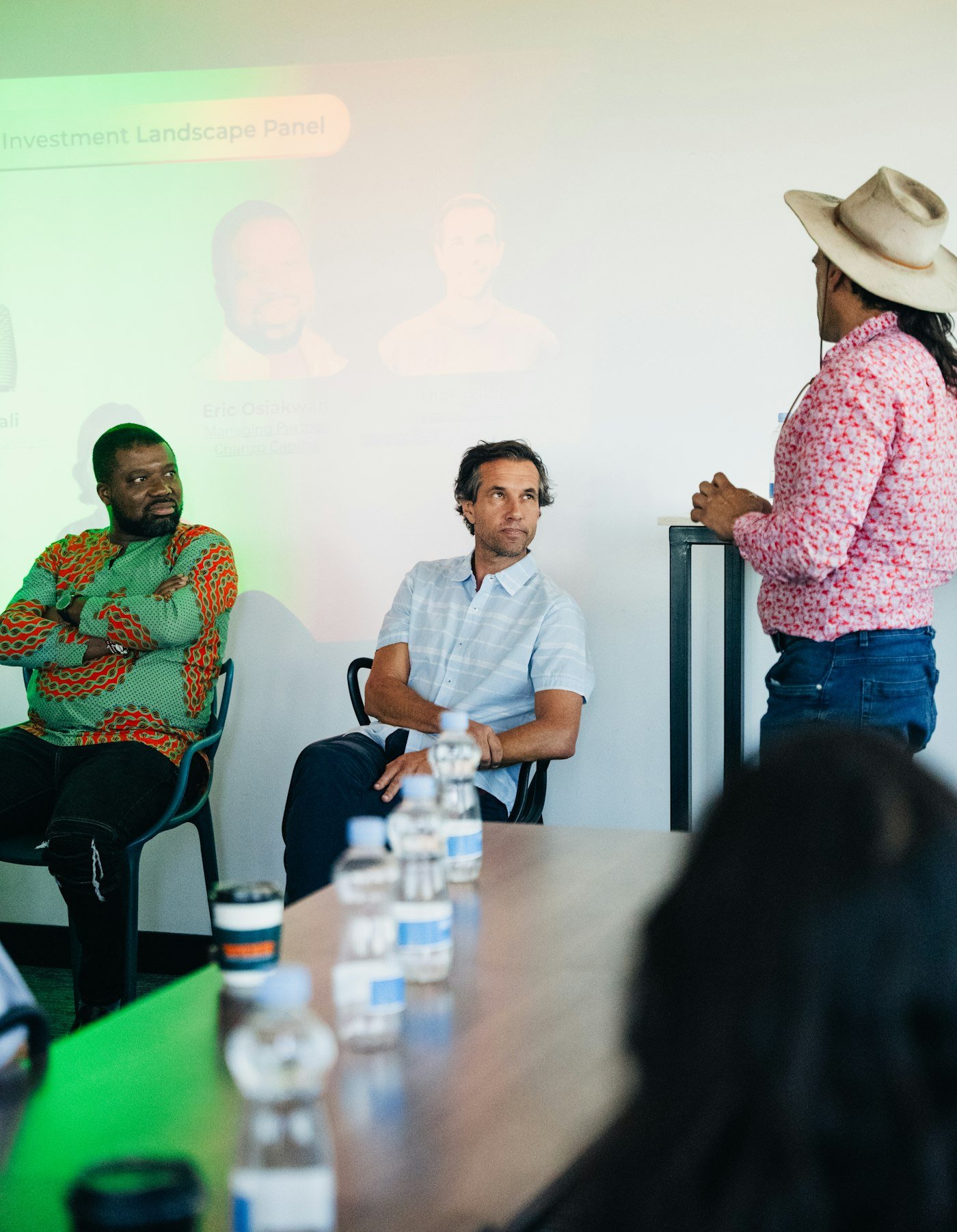 Panel discussion among business consultants