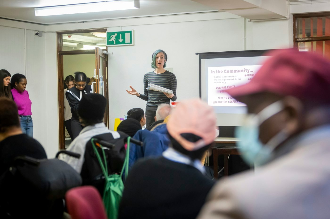 Facilitator leading a training workshop session